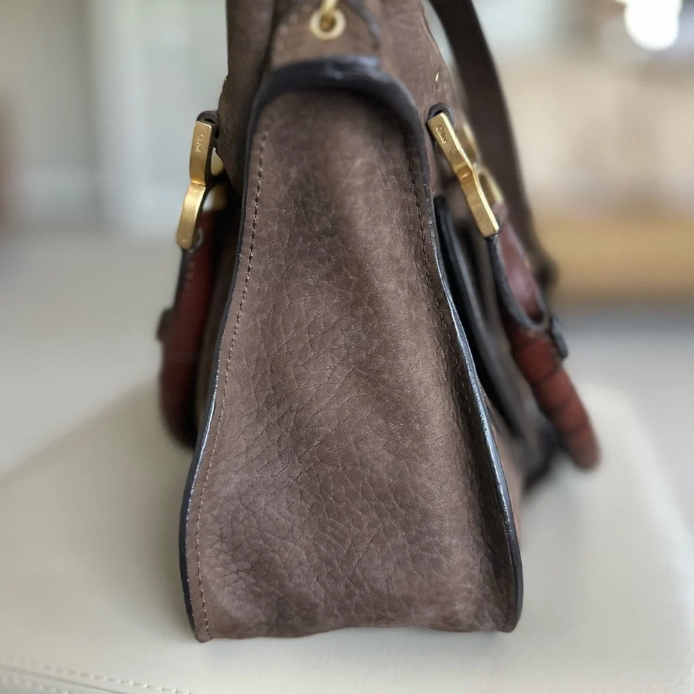 Original Chloe Brown leather Medium Marcie shoulder/crossbody bag - Picture 10 of 15
